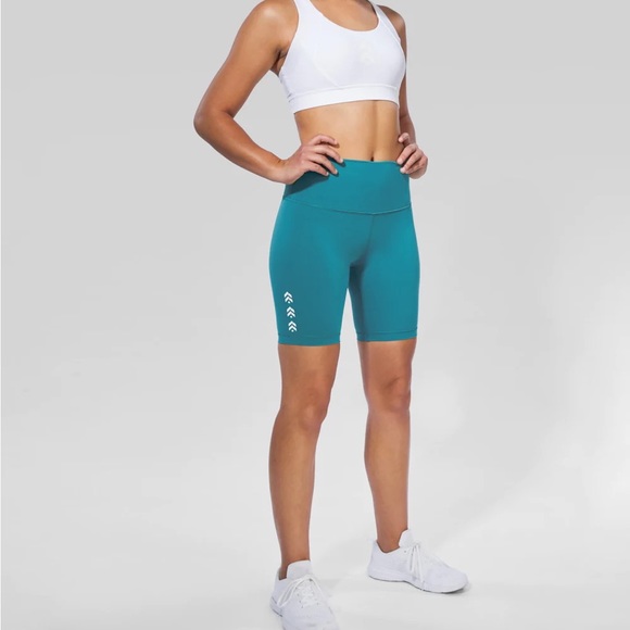 NEW Lululemon Teal Wunder Train High Waisted 8” short in teal aqua - Picture 3 of 13